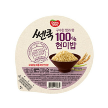 쎈쿡 백프로 현미밥 24개 대용량, 195g × 24개