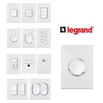 르그랑 아테오 화이트 스위치 방 벽 매립 콘센트 커버 교체 원형 사각 USB, 30.화이트_원형 스위치 5구