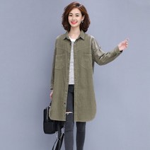 여성 봄가을 얇은 트렌치코트 데일리 미디 코트 빅사이즈SFW