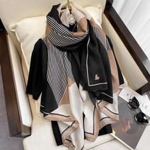 디아픽 여성 봄 가을 겨울 면 린넨 빅사이즈 스카프 숄