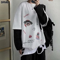 DFMEI 긴팔 티셔츠 보이핏 투피스