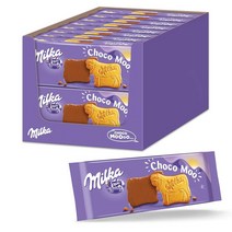 Milka Cookies 독일 밀카 무 초콜릿 알프스 밀크 초코 200g 16개입