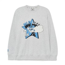 라이크 카툰 오버핏 맨투맨 BOS L.Melange Grey