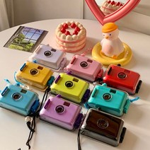 떨샵 레트로 필름카메라 토이카메라 다회용 방수카메라, 1개, 옐로우