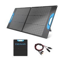 ENERNOVA 태양열 발전기용 100W 휴대용 패널 IP68 방수 MC-4가 있는 접이식 충전기 야외 캠핑 밴 RV 여행용 고효율 배터리 충전기