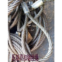 삽입 와이어로프 슬링 리깅 압착 기중기 크레인 철사줄 막다 아연도금 루프 헤드 로프, C06-6m