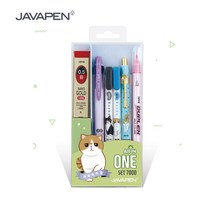 자바펜 올인원 7000 선물세트 볼펜 샤프 형광펜 세트, 10세트, 7000 SET