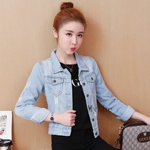 [Myshe]여성 슬림핏 청자켓 데님 숏자켓 xx3 51660105