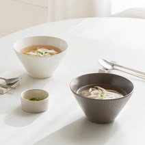 르난세 휘게 면기 2P 세트, 로즈핑크+크림 세트