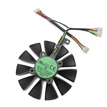 ASUS Strix GTX 1060 OC 1070 1080 1080Ti RX 480 T129215SU 87mm 그래픽 카드 쿨러 팬, 03 EVE 6PIN