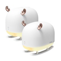 소싱 탁상용 초음파 미니 루돌프 무드등 가습기 2개, FU-H2226W 2개