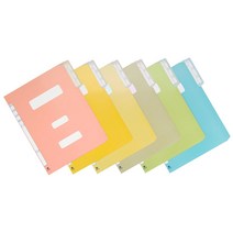문화산업 친환경 정부화일F194-7 10매입 팩, 05-녹색 (F194-7 10매입 PACK)