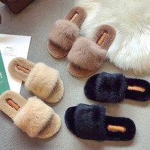 이쁜언니 8a10s 여성토끼털슬리퍼 실내외슬리퍼