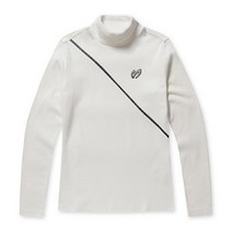 마스터바니 마스터바니맨투맨 F 42194TI055_WH 여성 사선 배색 로고 이너 티셔츠