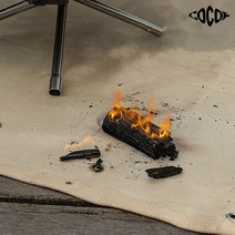 코코프 캠핑 방염포 방염매트 난연매트 방화천 유리매트 M L XL, 60*80