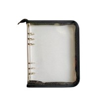 푸꾸푸꾸 A5 6공 지퍼형 투명 바인더 포카앨범, 블랙 A5