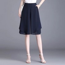 차쿠 여성 여름 정장 5부 6부 반바지 시원한 쿨 반바지