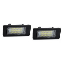BMW라이트 BMW E39 E60 라이센스 플레이트 라이트 6000k 화이트 오류 없음 Led 번호 E90 E91 E92 E61 E70 E, 03 Pair