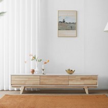 [하모니] CD1형 거실장 화이트투톤 1800, 단품