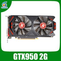 VEINEDA 그래픽 카드 GTX 950 2GB DDR5 128Bit 6612MHZ nVIDIA Geforce 게임용 gtx 950 GTX750ti 2g 보다 강함