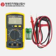 태광 디지털 멀티 테스터 TK-201 소형 디지털 멀티테스터 전기테스터기 전압테스터기