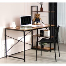 빈티지 수납형 DIY 철제 식탁겸 책상 1400 (4색) 책장 공부방 남학생 h형, 빈티지그레이