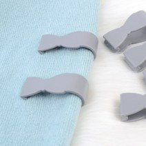 침대 이불 시트 밀림 방지 고정 클립 6개 그레이, 기본