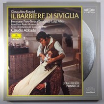 (중고LD. 레이저 디스크)(미사용 최상) 로시니 세빌리아의 이발사 2DISK. ROSSINI IL BARBIERE DI SIVIGLIA. CLAUDIO ABBADO, 1