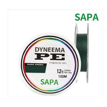 [기타브랜드] 싸파 다이니마 P.E100% 다크그린 합사줄 150M, 사이즈:5