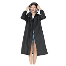 여성용 긴 우비 레인 재킷 코트 좁은 소매 아므리 그린, Medium, Khaki