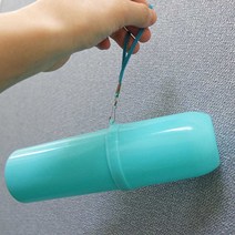 원통형 칫솔케이스 치약 보관 거치대 필통 양치통 휴대용 욕실 캠핑 여행