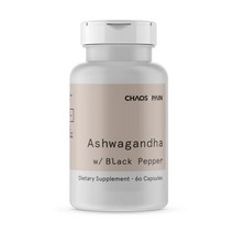 유기 ashwagandha 복합체 - 매우 강력한 캡슐 1300mg: 스트레스 감소 수면 개선 및 코티솔 감소 지원