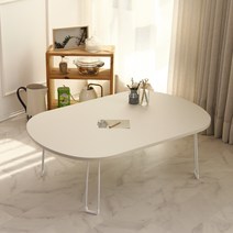 린이만물상 국내제작 2인 4인 3인 타원형 밥상 900X600 좌식 미니 4인용 2인용 접이식밥상 거실 식탁 테이블, 샌드그레이