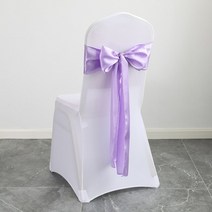 웨딩의자커버 리본 DIY 넥파티 호텔 연회 의자 장식 10/50/100 개/몫 새틴 새시 활 웨딩 매듭, [03] 100 개, [02] A02