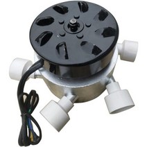3Kw 고전력 6-파이프 물 입구 직접 분사 물 터빈 발전기 220V 3 상 AC 브러시리스 발전기 수력, 6 water intake, Black + 3000w