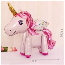파티용품 풍선 아프리카별풍선 다이소풍선막대 핑크 조랑말 말 헬륨 유 호일 아이 행복한 웨딩 생일 샤워 동물 파티 장식 Suppli, 07 1pcs