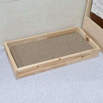 고양이 스크래쳐 원목 박스 집 리필스크래쳐