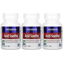 [3개] 엔자이메디카 애시드 수드 Acid soothe 효소 30베지캡슐 아밀레이스 파파야 리프 잎 아밀라아제 리파아제 센텔라 아시아티카 고투콜라 마시멜로우 뿌리 아연 카르노신