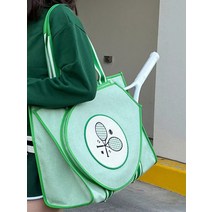테니스 가방 수납 숄더백 초록색 라켓 테니스, 녹색