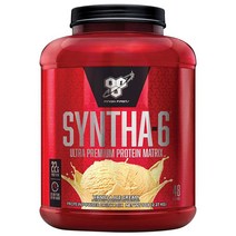 BSN 신타 6 Syntha-6 5파운드 2.27kg 딸기맛, 5lb, 1개