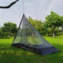 야외 방수 캠핑 텐트3-4인용 초경량 피라미드 하이킹 배낭 굴뚝 구멍 천막 요리 조류, 텐트 내부