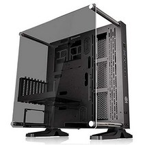 Thermaltake 코어 P3 ATX 강화 유리 게이밍 컴퓨터 케이스 섀시 오픈 프레임 파노라마 뷰 유리 벽걸이형 라이저 케이블 포함 블랙 에디션 CA-1G4-00M1, ATX_P3