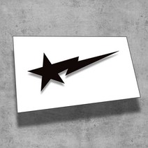 오토바이 바이크 튜닝 데칼 스티커, DC-20-검정 무광-M