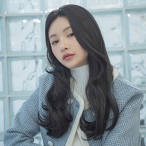 여자 수제통가발 긴앞머리 빌드펌 20대 여자가발, S, 모카브라운