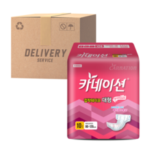 카네이션 겉기저귀 접착테이프 대형 10매 8팩(80매)