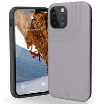 URBAN ARMOR GEAR [U] 폰 12 프로 맥스 케이스 [6.7인치 스크린] 앵커 충격 흡수 슬림 핏 세련되고 세련된 보호 커버 매트 라이트 그레이 가성비 추천 미국직구, Light Grey