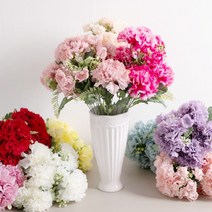 고급 성묘꽃 조화 36종 30~55CM, 엘레강스카네이션부쉬 50cm 핑크
