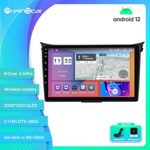 카플레이모니터 무선 차량용 모니터 Prelingcar-안드로이드 12 차량 8 2011g 현대 I30 2017-256 년용, 09 Q-450 2G32G