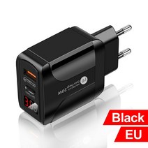 AC DC PD 20W 전원 어댑터 아이폰 호환 호환에 대 한 5 V 충전기 삼성 Xiaomi Type-c LED 디스플레이 USB 공급 장치 소스 여행 볼트, EU White1, 04 EU White