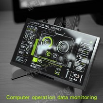 컴퓨터 미니 모니터 바이오스 온도 팬 속도 모니터링 7 인치 IPS 화면, 7인치 IPS 1024x600